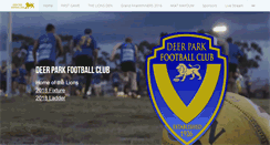 Desktop Screenshot of deerparkfc.com.au